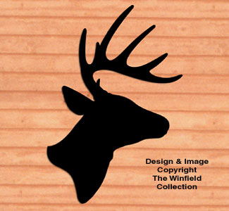 Giant Deer Head Shadow Woodcraft Pattern - The Winfield Collection
