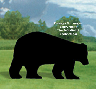 Black Bear Shadow Woodcrafting Pattern - The Winfield Collection