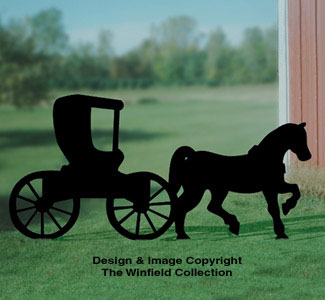 Horse & Buggy Shadow Woodcraft Pattern - The Winfield Collection