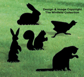 Small Animals Shadow Wood Pattern - The Winfield Collection