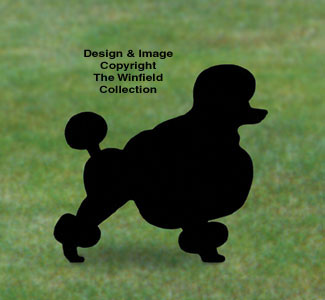 Poodle Shadow Woodcrafting Pattern(F) - The Winfield Collection