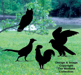 Four Birds Shadow Woodcraft Pattern - The Winfield Collection