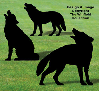Life-Size Wolf Shadows Wood Pattern - The Winfield Collection