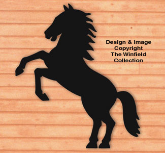 Rearing Horse Shadow Woodcraft Pattern - The Winfield Collection