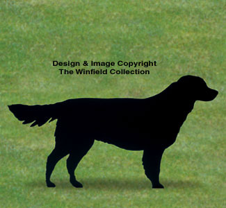 Standing Golden Retriever Shadow Wood Pattern - The Winfield Collection