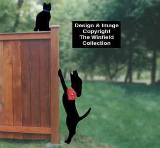 Dog & Cat Shadow Woodcrafting Pattern - The Winfield Collection