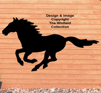 Running Horse Shadow Wood Pattern - The Winfield Collection