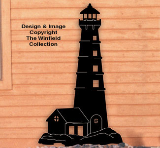 Lighthouse Shadow Woodcrafting Pattern - The Winfield Collection
