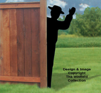 Waving Man Shadow Woodcraft Pattern(F) - The Winfield Collection