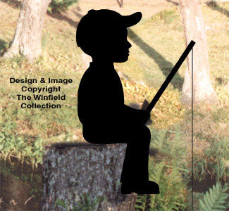 Fishin' Boy Shadow Woodcraft Pattern - The Winfield Collection