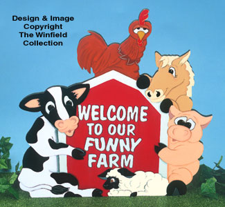 Funny Farm Welcome Sign Pattern(F) - The Winfield Collection