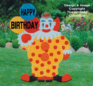 Birthday Clown Woodcraft Pattern - The Winfield Collection