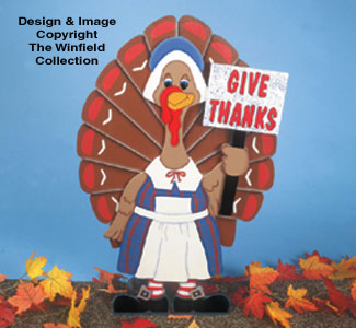 Tillie Turkey Yard Sign Woodcraft Pattern - The Winfield Collection