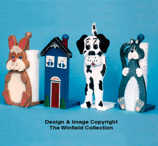 Towel & Tissue Holder Wood Plan(F) - The Winfield Collection