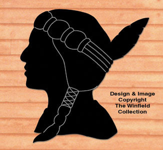 Female Indian Shadow Woodcraft Pattern - The Winfield Collection