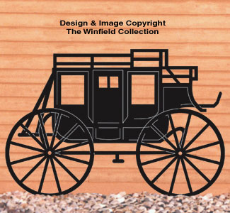 Stagecoach Shadow Woodcrafting Pattern - The Winfield Collection