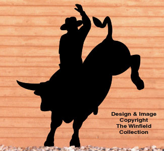 Bull Rider Shadow Woodcraft Pattern - The Winfield Collection