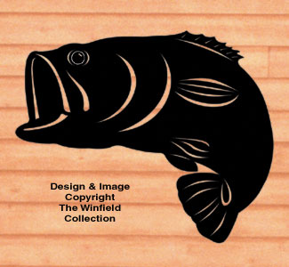 Giant Bass Shadow Woodcraft Pattern - The Winfield Collection