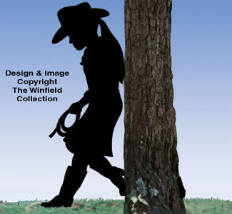 Cowgirl Kid Shadow Woodcraft Pattern - The Winfield Collection