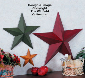 Wooden Stars Woodcraft Project Pattern - The Winfield Collection
