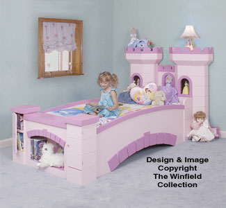 Castle Bed Woodworking Pattern - The Winfield Collection
