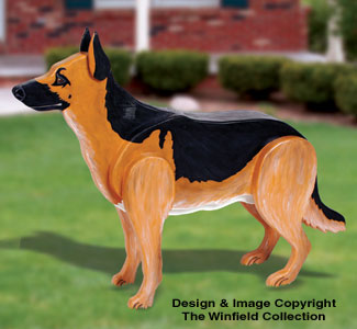 3D Life-Size German Shepherd Wood Plan - The Winfield Collection