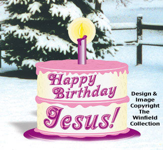 Happy Birthday Jesus Woodcraft Pattern - The Winfield Collection