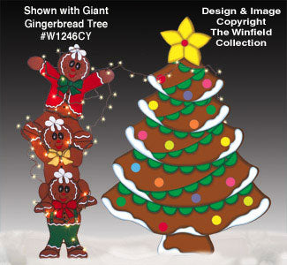 Tangled Gingerbread Men Wood Pattern - The Winfield Collection