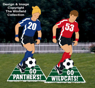 Go Team Soccer Sign Woodcrafting Pattern - The Winfield Collection