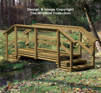 Landscape Timber Bridge Woodworking Plan - The Winfield Collection