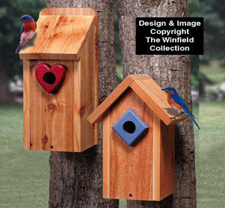 Bluebird House Duo Wood Project Plan - The Winfield Collection