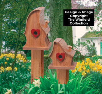 Luv Shack Birdhouses Wood Pattern - The Winfield Collection