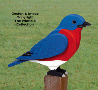 3D Giant Bluebird Woodcraft Pattern - The Winfield Collection