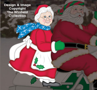 Riding Mrs. Claus Woodcraft Pattern - The Winfield Collection