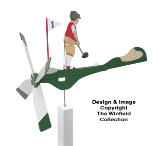 Golfer Whirligig Wood Project Plan - The Winfield Collection