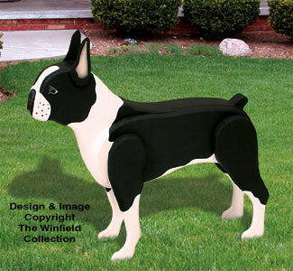 3D Life-Size Boston Terrier Woodcraft Pattern - The Winfield Collection