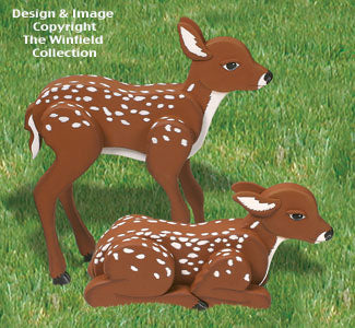 3D Life-Size Fawns Woodcrafting Pattern - The Winfield Collection
