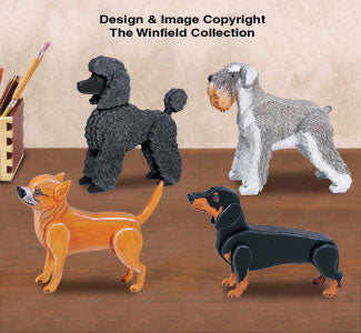 Desk Dog Pattern Set 2 Wood Plan - The Winfield Collection