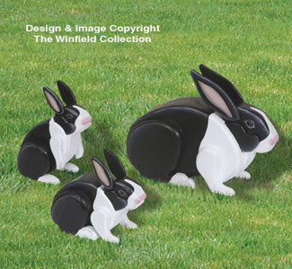 3D Life-Size Rabbits Woodcraft Pattern - The Winfield Collection