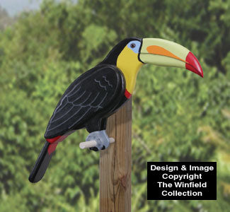 3D Life-Size Toucan Wood Pattern - The Winfield Collection