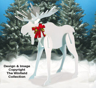 Large Christmas Moose Pattern - The Winfield Collection