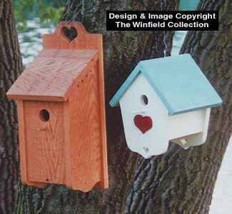Heart Birdhouses Wood Plan(F)