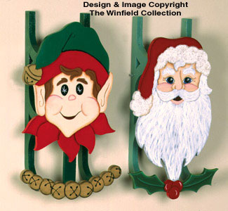 Santa & Elf Sleds Woodcraft Pattern(F) - The Winfield Collection