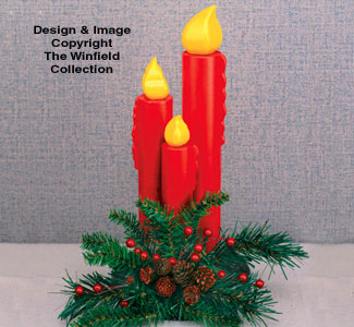 Candle Centerpiece Woodcraft Pattern(F) - The Winfield Collection