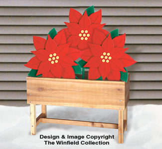 Large Poinsettia Woodcraft Pattern - The Winfield Collection