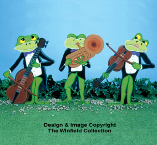 Jazzy Frogs Woodcraft Pattern - The Winfield Collection