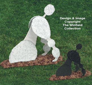 Poodle Diggin' Dogs Woodcraft Pattern - The Winfield Collection