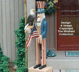 Uncle Sam with Eagle Woodcraft Pattern - The Winfield Collection
