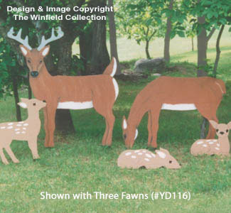 Life-Size Buck & Doe Woodcraft Pattern - The Winfield Collection