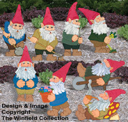 Small Garden Gnomes 1 & 2 Pattern Set (YD269 & 270) - The Winfield Collection
